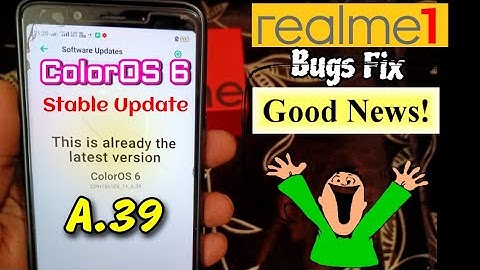 Realme 1 ColorOS 6 Stable Update A.39 | Realme 1 ColorOS 6 update| Atul Tech Bazaar