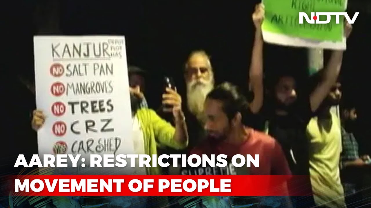 Protests In Mumbai Against Metro Car Shed At Aarey