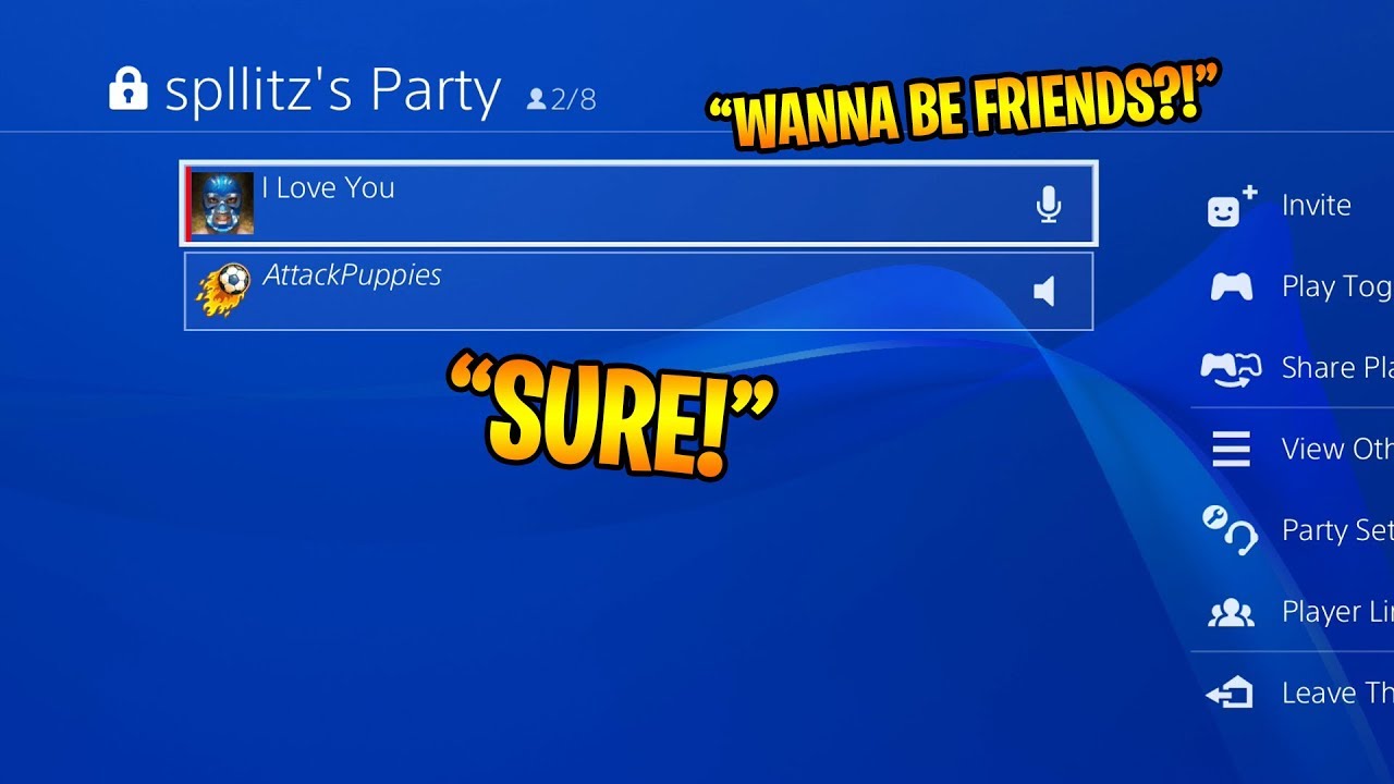blande linje Skole lærer How to make FRIENDS on PS4! (START PLAYING GAMES TOGETHER) - YouTube