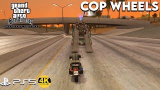 Stealing Police Bikes - Cop Wheels - GTA: San Andreas Definitive Edition PS5 4K60 FPS Gameplay screenshot 5