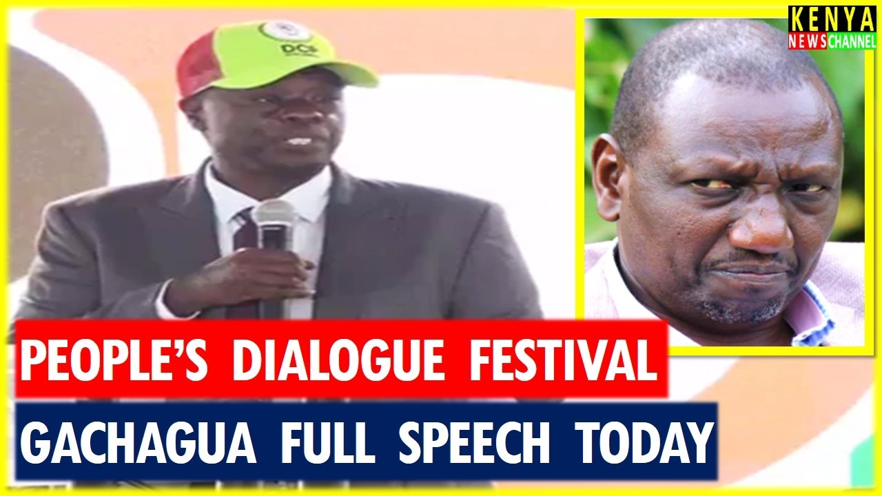 Gachagua EXPLOSIVE speech today DESTROYING Ruto at the People Dialogue Festival with Kalonzo