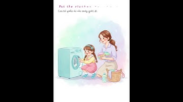 mẫu câu giao tiếp tiếng Anh cho mẹ và bé | chủ đề giúp mẹ việc nhà #english