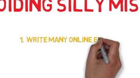 Avoiding Silly mistakes in Gate examination