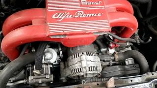 Alfa 145 1600 Boxer engine - start and idle.