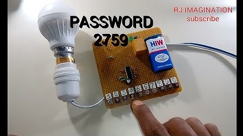 Password Security for Electronics device | DIY Electronics Project with Diagram
