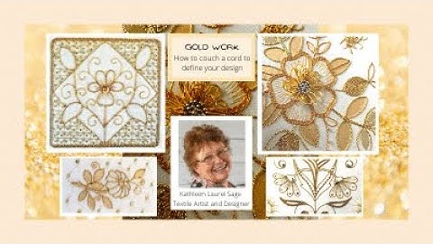 couching cord to define your design and neaten applied leather work