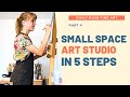 How to make a small art studio at home