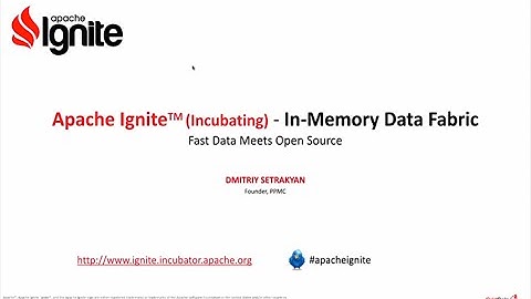 Apache Ignite Fast Data Meets Open Source