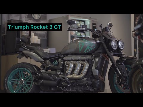 Custom Triumph Rocket 3, The world's largest production motorcycle engine.  Ultimate Muscle Bike 