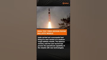 India carried out successful test firing of a new version of a medium-range ballistic missile
