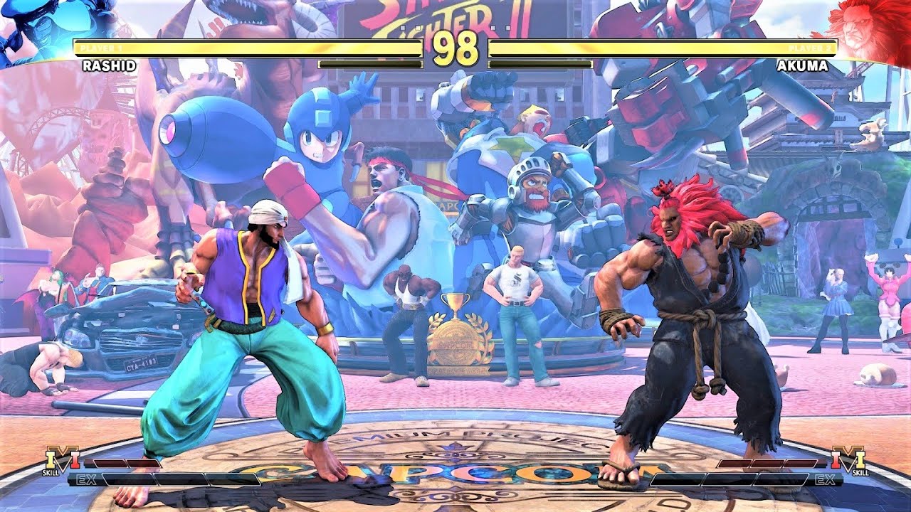 Aladdin Rashid vs Akuma (Hardest AI) - Street Fighter V