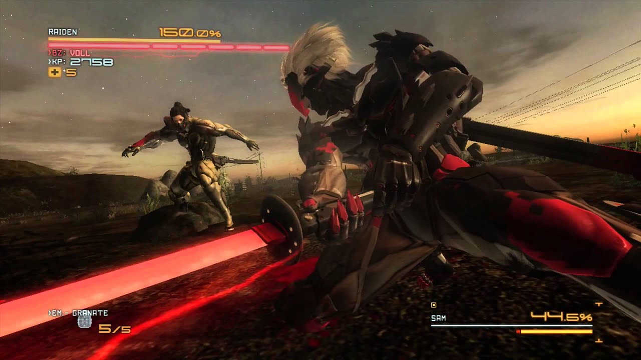 Metal Gear Rising Revengeance Sam Boss No Damage Wooden Sword 5 Revengeance Difficulty By Chaos Veils