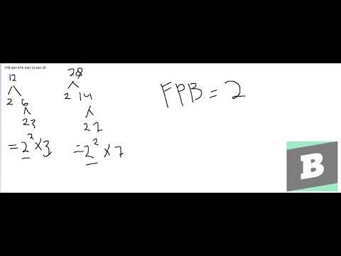 Kpk Dari 12 Dan 28 Fpb dan kpk dari 12 dan 28 - YouTube