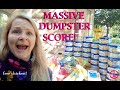 DUMPSTER DIVING ~ MASSIVE SCORE ON CANNED FOOD FOR MY PREPPER PANTRY!  FREE FREE FREE!  #prepper