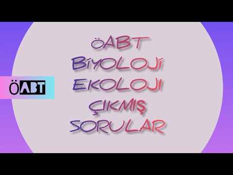 204) ÖABT BIYOLOJI EKOLOJI ÇIKMIŞ SORU ÇÖZÜMÜ