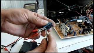 REPARACION DE TV. NO ENCIENDE PANASONIC MODELO CT-20G5B - YouTube