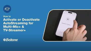 How to Activate or Deactivate AutoStreaming for Multi-Mic+ and TV Streamer+ | Beltone