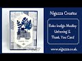 Boho Indigo Medley Unboxing Thank You Card Boho Indigo Medley Unboxing Thank You Card