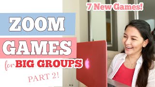 7 New,  Fun and Easy Zoom Games for Big Groups of All Ages | Virtual Game Ideas | Happy Hour Games