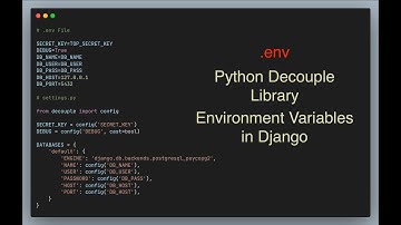 Environment variables in Django using Python Decouple | Python