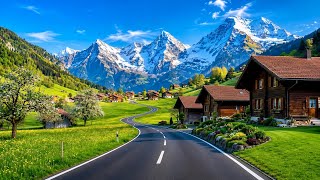 Driving in Swiss Villages, Calm and Relaxing Music, 4K screenshot 1