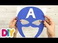 How to make a captain america mask paper craft  fastneasy  diy labs