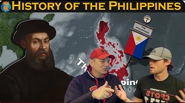 American Father & Son REACT to the history of the Philippines in 12 minutes