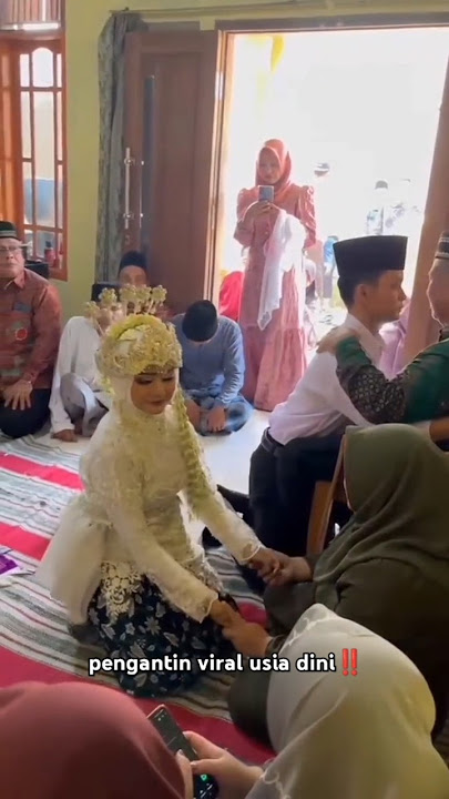 pengantin viral usia dini‼️#pengantinviral #pengantin #nikah #wedding #viraltiktok #salahmusendiri
