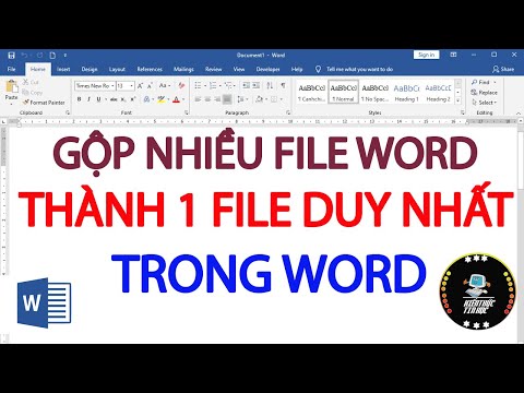 Cách gộp nhiều file word thành 1 file duy nhất