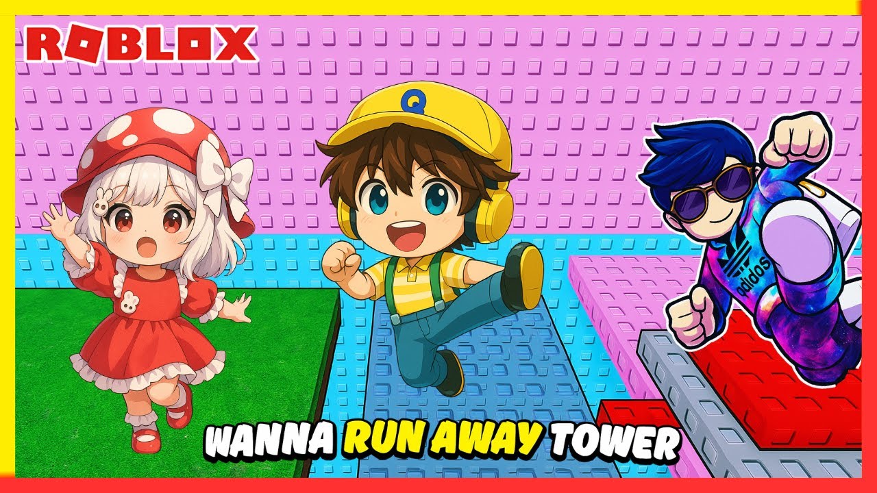 Cio Dan Cia KESUSAHAN Banget Gara-Gara Bacon Troll | I Wanna Run Away Tower (ROBLOX)