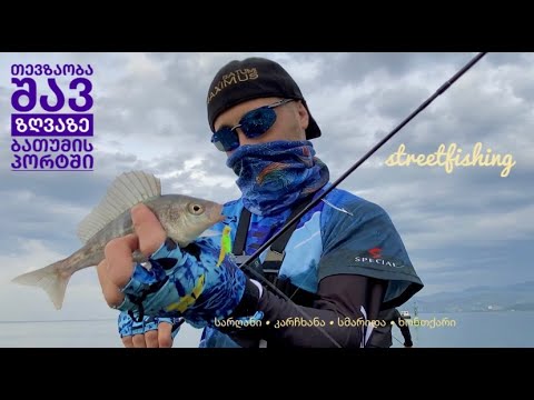 თევზაობა შავ ზღვაზე სპინინგით Streetfishing ბათუმის პორტში, სარღანი , სმარიდა , კარჩხანა, ხონთქარი..