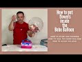 How to  Put the Flowers inside the Bobo Balloon (How to seal a Bobo Balloon)