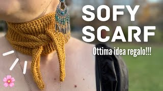🌸 SOFY SCARF  🎁 regalo perfetto: sciarpa ai ferri