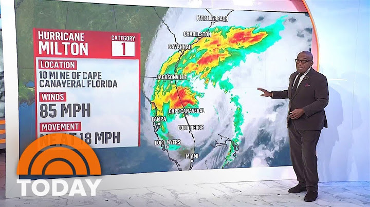 Tracking Hurricane Milton: Now a Category 1, storm heads East