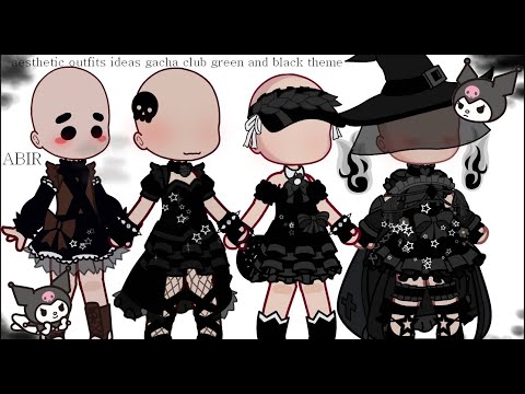 Gacha club black outfit  Club outfits, Club design, Character outfits