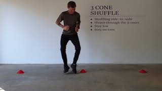 Agility Training / 3 Cone Shuffle