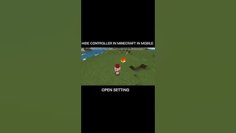 HOW TO HIDE CONTROLLER IN MINECRAFT #minecraft #shots