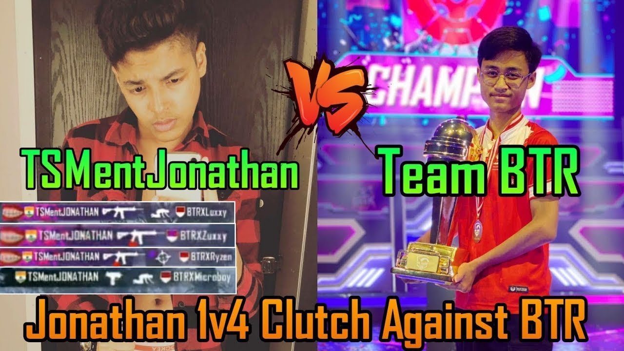 Jonathan 1v4 clutch BTR  | JONNY ON FIRE 🔥 | tapa tap