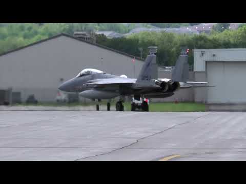 F-15's Evacuate to Wright-Patterson AFB, Ohio