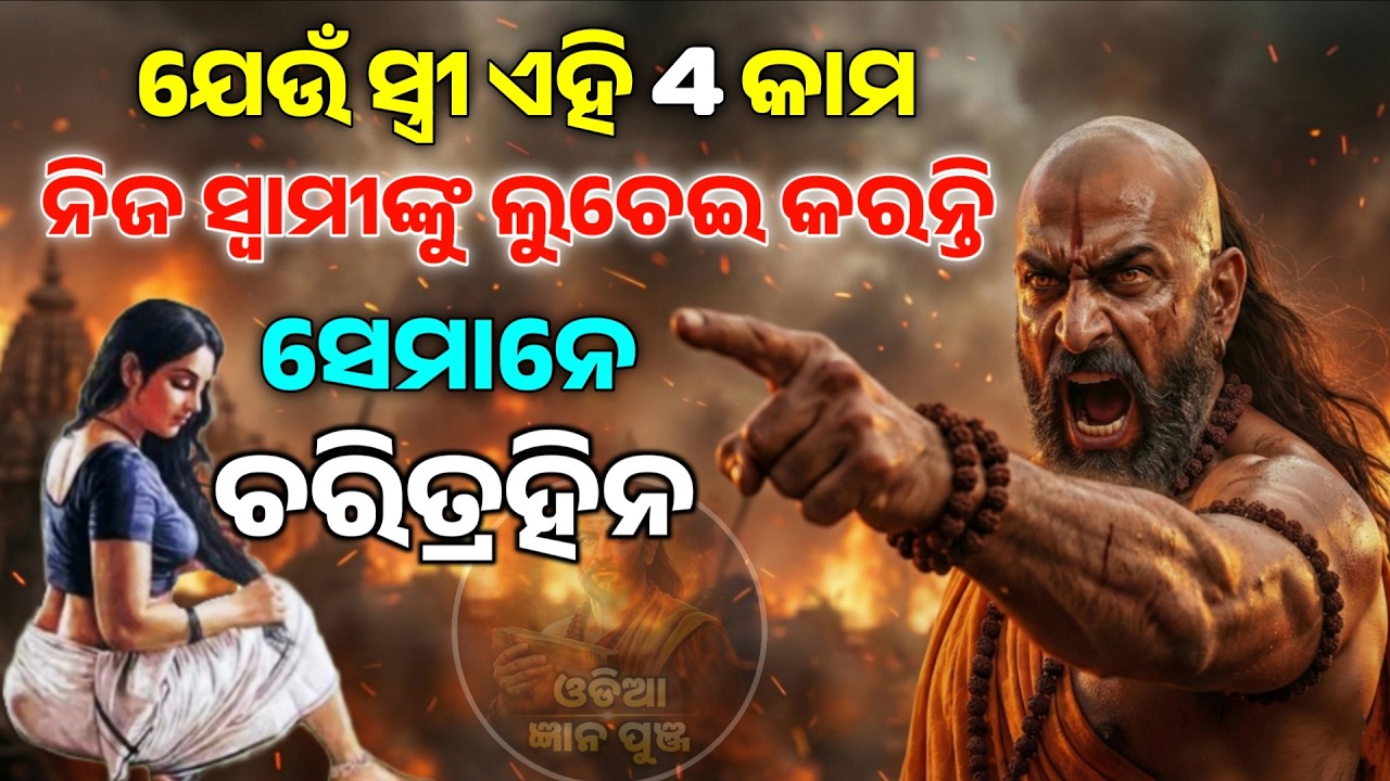 ଯେଉଁ ସ୍ତ୍ରୀ ଏହି 4 କାମ ନିଜ ସ୍ବାମୀଙ୍କୁ ଲୁଚେଇ କରନ୍ତି ସେମାନେ ଚାରିତ୍ରହିନ | Chanakya Niti | Odia Gyan Punj
