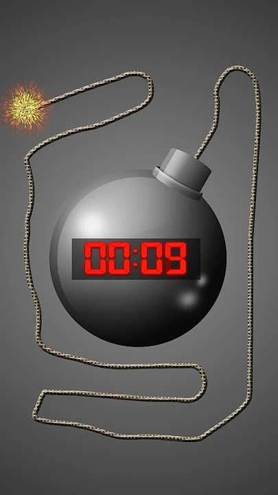 10 Second Timer With Bomb Explosion.#shorts #timer #tiktok #countdown #10second  #bomb #explosion