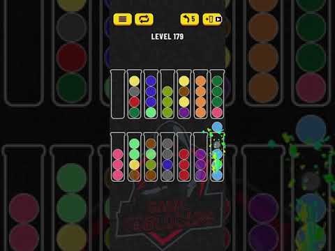 Ball Sort Puzzle | Level 179 | No Extra tube | Single Level