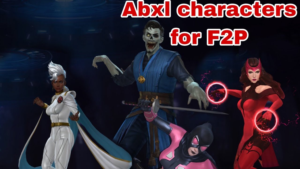 MFF Abxl characters for F2P from day 1 to 14...