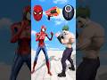 Random Reverse Battle Between SPIDERMAN Family vs Bad Guy Joker #shorts #spiderman