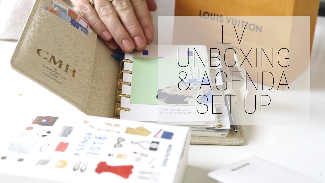 Louis Vuitton PM Agenda Custom Refill Unboxing 