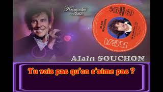 Video thumbnail of "Karaoke Tino - Alain Souchon - On s'aime pas"