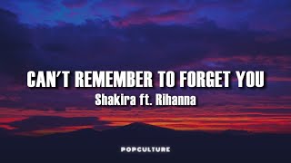 Shakira ft. Rihanna - Can't Remember To Forget You (LYRICS)