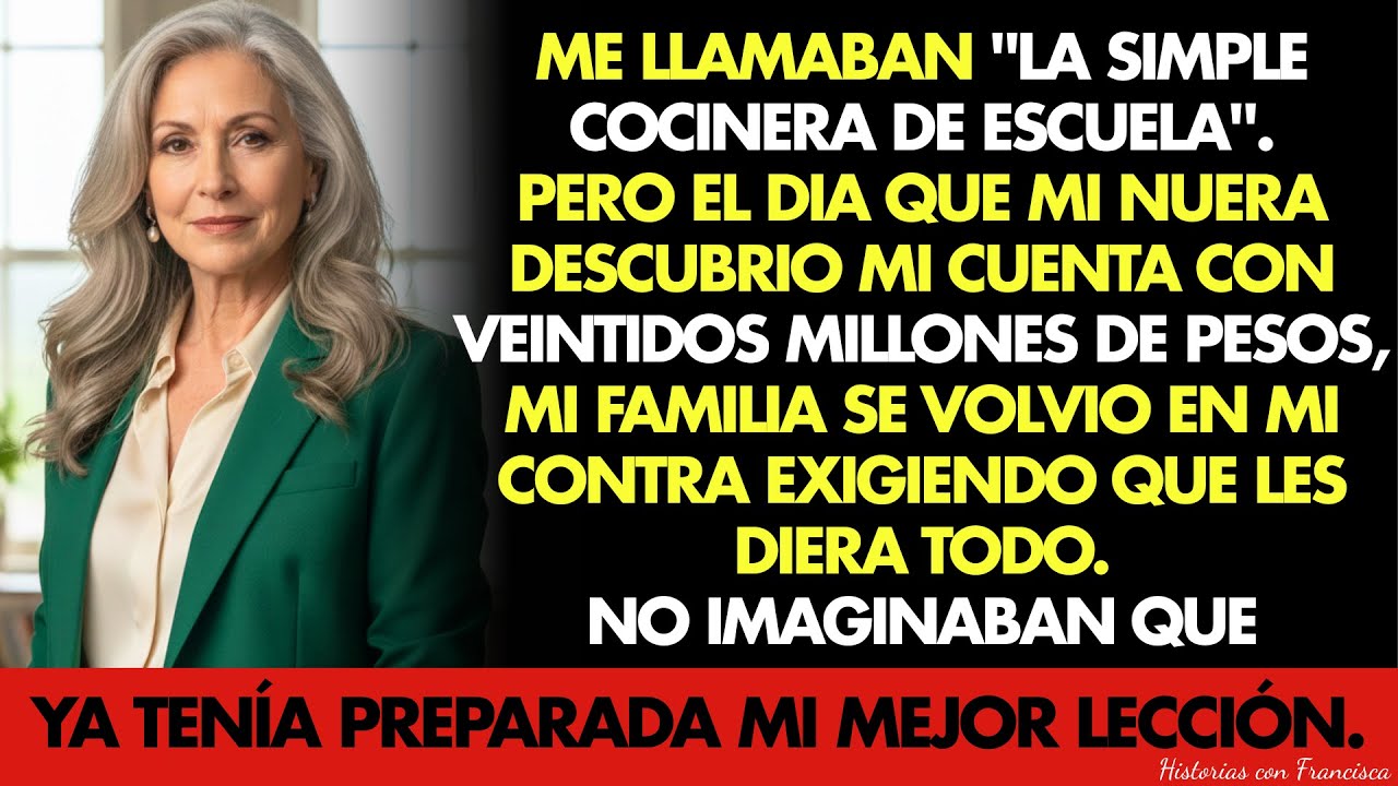En la reunión familiar, mi nuera vio mis 22 millones de pesos… y todos exigieron su tajo.