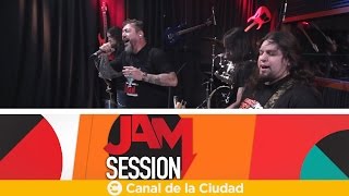 Adrián Bar y la banda de Heavy metal Horcas en Jam Session