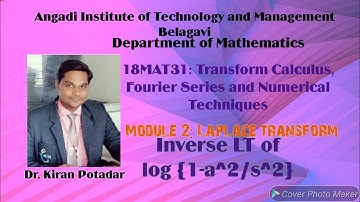 18MAT31: Inverse LT of log {1-a^2/s^2}